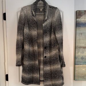 Lucky Brand Black and White Knit Sweater